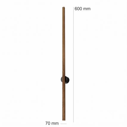 Brilagi - Applique murale LED WOODY LINE LED/7W/230V 4000K 60 cm chêne/noyer