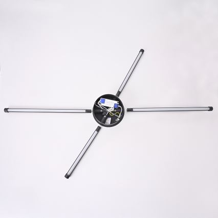 Brilagi - Applique murale LUGO QUATTRO LED/16W/230V noir