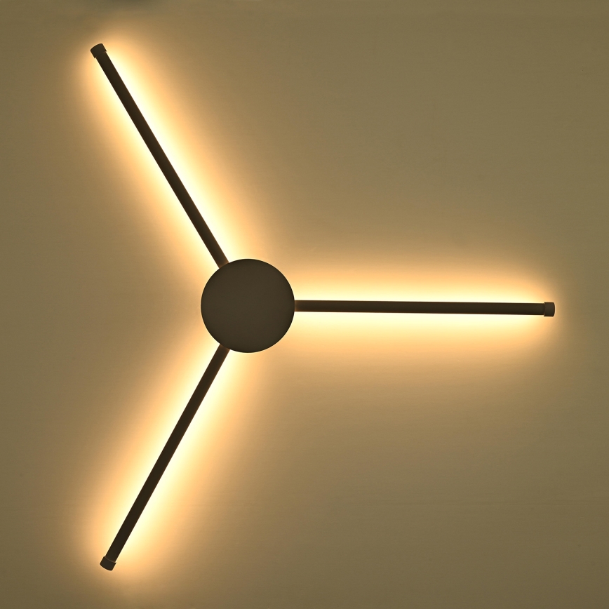 Brilagi - Applique murale LUGO TRE LED/14W/230V noir