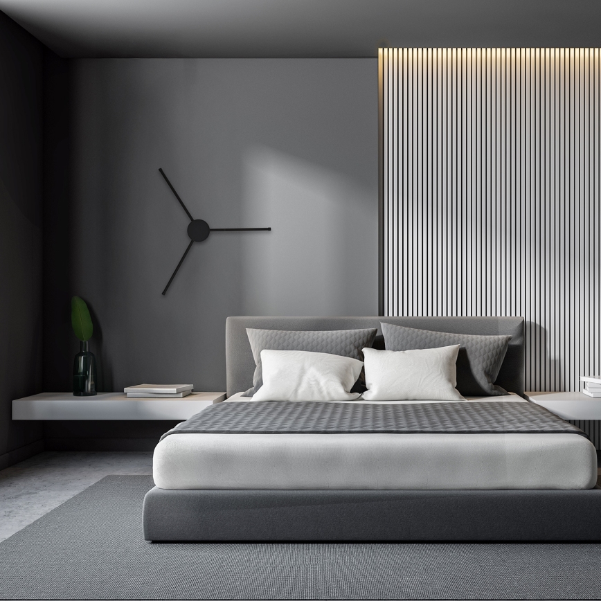 Brilagi - Applique murale LUGO TRE LED/14W/230V noir