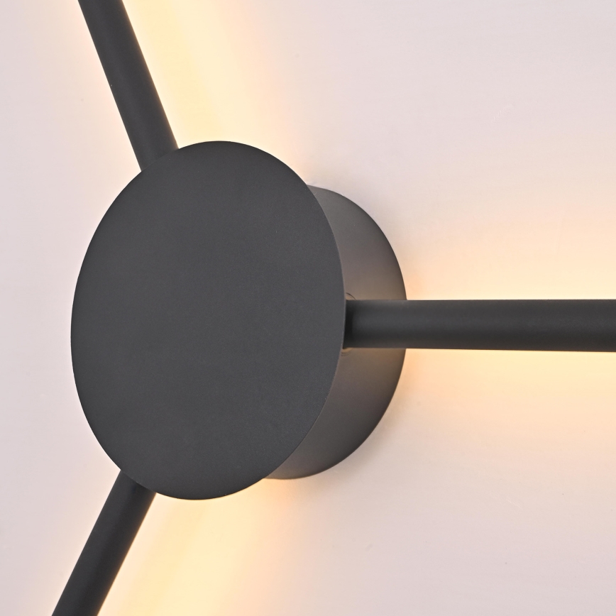 Brilagi - Applique murale LUGO TRE LED/14W/230V noir