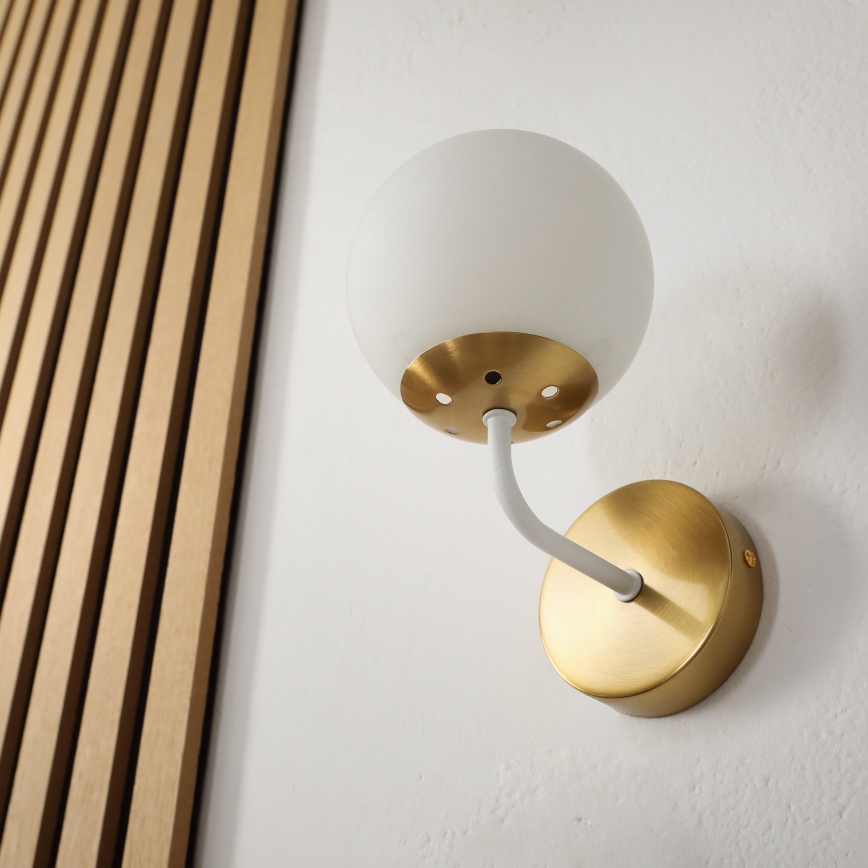 Brilagi - Applique murale MALIVA 1xE14/15W/230V dorée/blanche