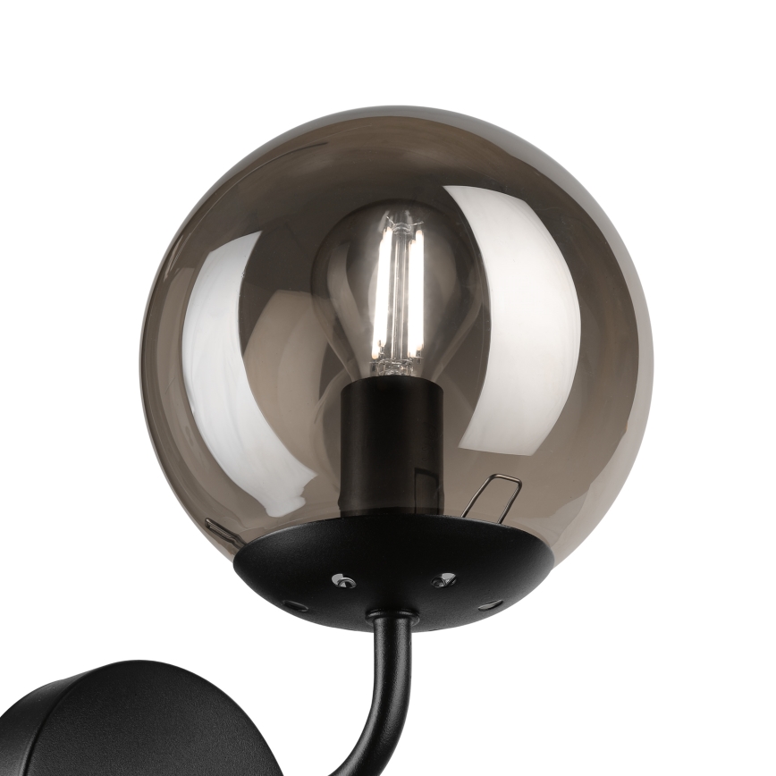 Brilagi - Applique murale MALIVA 1xE14/15W/230V noir/fumé