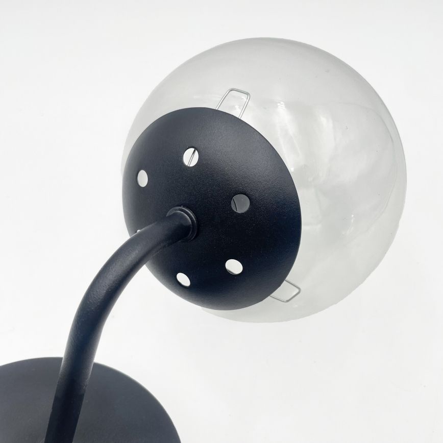 Brilagi - Applique murale MALIVA 1xE14/15W/230V noir/transparent