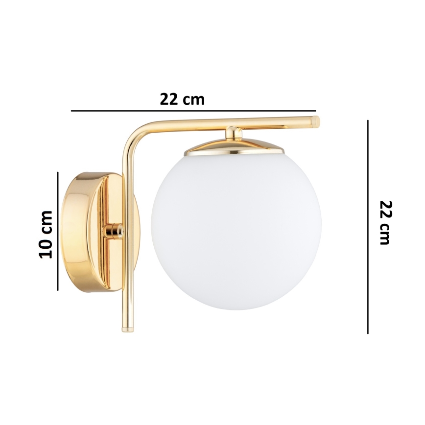 Brilagi - Applique murale MILO 1xE27/60W/230V dorée