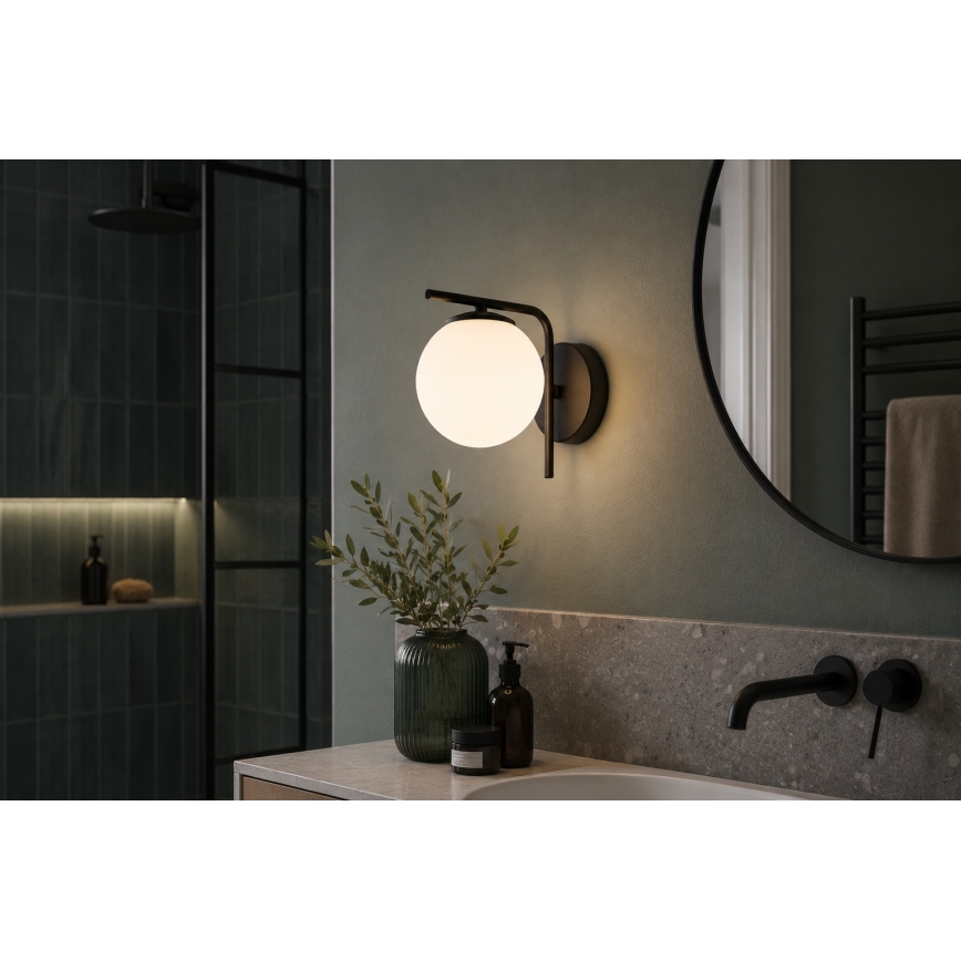 Brilagi - Applique murale MILO 1xE27/60W/230V noir