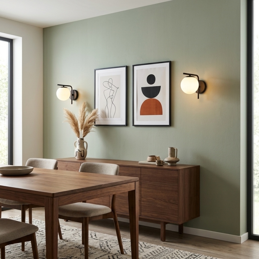 Brilagi - Applique murale MILO 1xE27/60W/230V noir