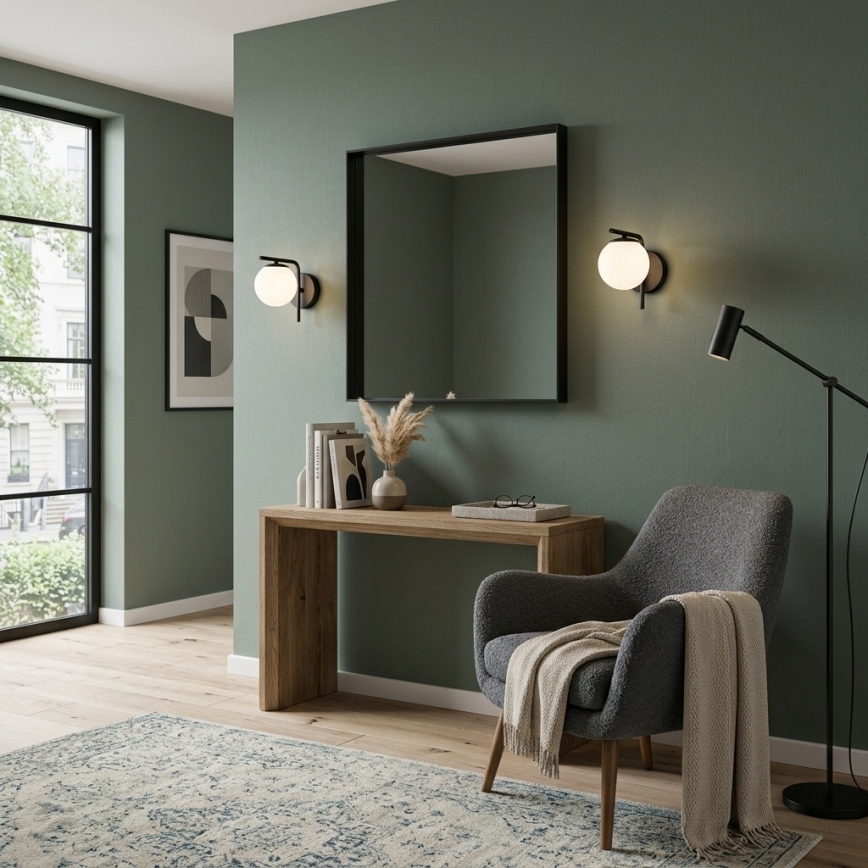 Brilagi - Applique murale MILO 1xE27/60W/230V noir