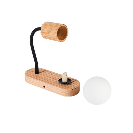 Brilagi - Applique murale MODERN WOOD 1xG9/5W/230V + 1xGU10/8W en bois d'hévéa