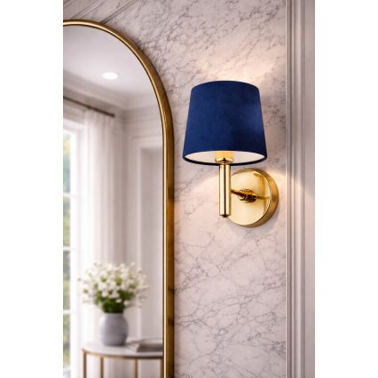 Brilagi - Applique murale MONTE 1xE27/15W/230V bleu/doré