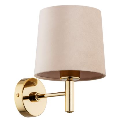 Brilagi - Applique murale MONTE 1xE27/60W/230V beige/dorée