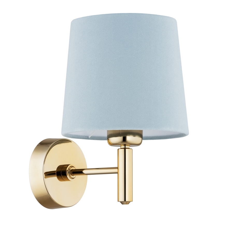 Brilagi - Applique murale MONTE 1xE27/60W/230V bleu/doré
