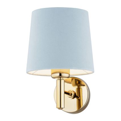 Brilagi - Applique murale MONTE 1xE27/60W/230V bleu/doré