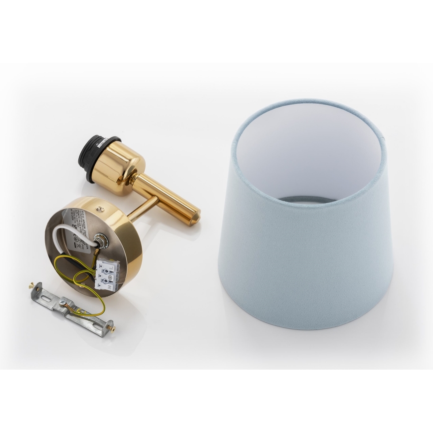 Brilagi - Applique murale MONTE 1xE27/60W/230V bleu/doré