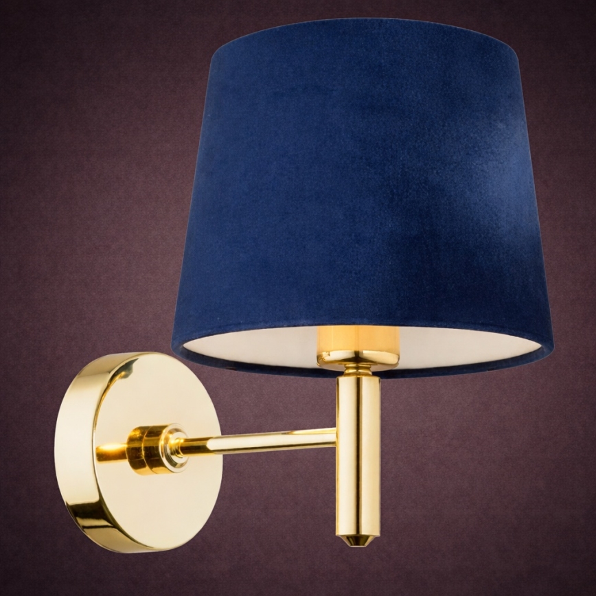 Brilagi - Applique murale MONTE 1xE27/60W/230V bleu/doré