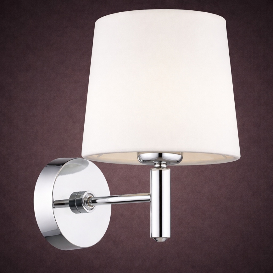 Brilagi - Applique murale MONTE 1xE27/60W/230V crème/chrome brillant