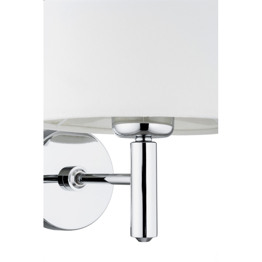 Brilagi - Applique murale MONTE 1xE27/60W/230V crème/chrome brillant