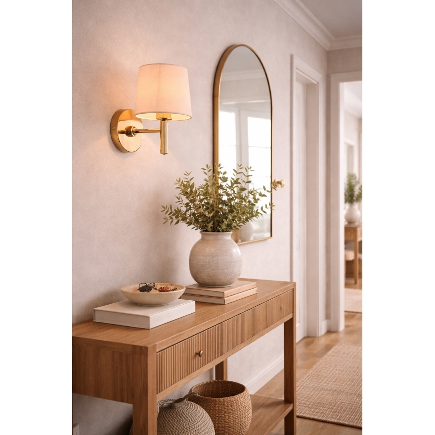 Brilagi - Applique murale MONTE 1xE27/60W/230V crème/doré