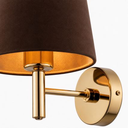 Brilagi - Applique murale MONTE 1xE27/60W/230V marron/doré
