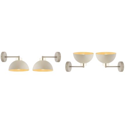 Brilagi - Applique murale MOON 1xE27/60W/230V beige/doré