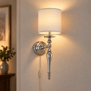 BRILAGI - Applique murale NUBILA 1xE27/60W/230V chrome brillant/crème