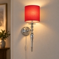 BRILAGI - Applique murale NUBILA 1xE27/60W/230V chrome brillant/rouge
