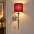 BRILAGI - Applique murale NUBILA 1xE27/60W/230V chrome brillant/rouge pompéien