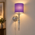BRILAGI - Applique murale NUBILA 1xE27/60W/230V chromé brillant/violet