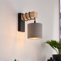 BRILAGI - Applique murale NUBILA 1xE27/60W/230V marron/noir/anthracite