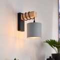 BRILAGI - Applique murale NUBILA 1xE27/60W/230V marron/noir/gris clair