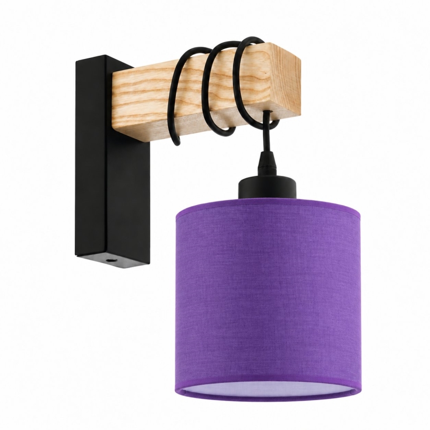 BRILAGI - Applique murale NUBILA 1xE27/60W/230V marron/noir/violet