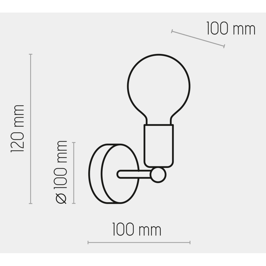Brilagi - Applique murale OMBORO 1xE27/60W/230V