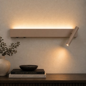 Brilagi - Applique murale orientable ARLIX LED/3W/230V + LED/7W beige IRC 90