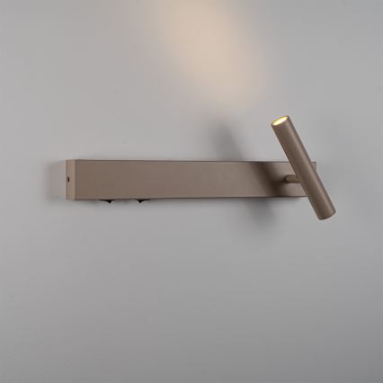 BRILAGI - Applique murale orientable ARLIX LED/3W/230V + LED/7W beige IRC 90
