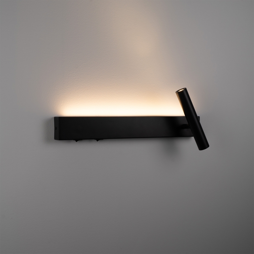 BRILAGI - Applique murale orientable ARLIX LED/3W/230V + LED/7W noir IRC 90