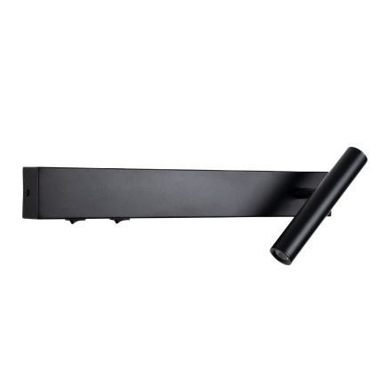 Brilagi - Applique murale orientable ARLIX LED/3W/230V + LED/7W noir IRC 90