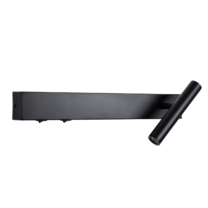 Brilagi - Applique murale orientable ARLIX LED/3W/230V + LED/7W noir IRC 90