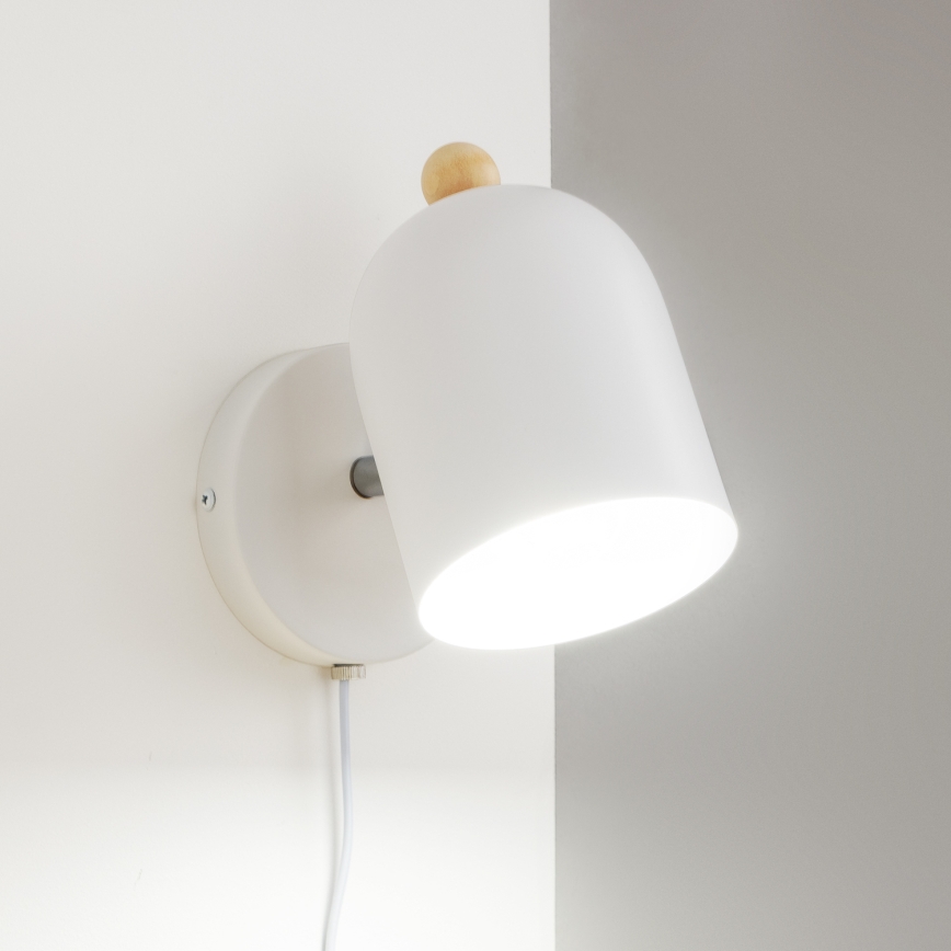 Brilagi - Applique murale orientable GALLION 1xE27/15W/230V blanche
