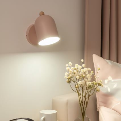 Brilagi - Applique murale orientable GALLION 1xE27/15W/230V rose