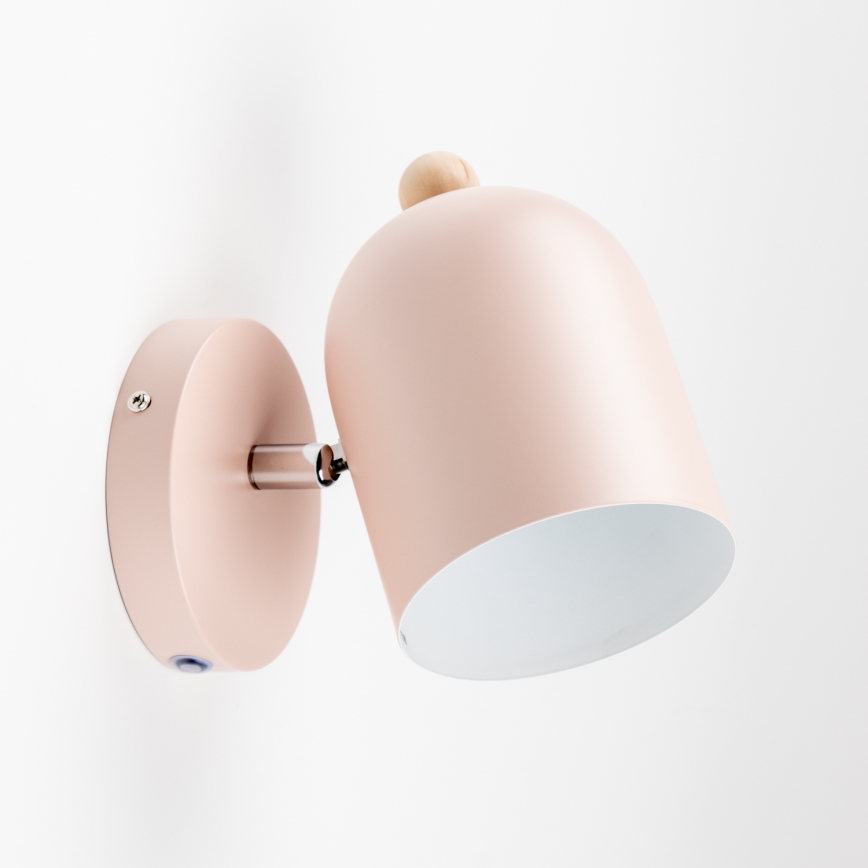 Brilagi - Applique murale orientable GALLION 1xE27/15W/230V rose