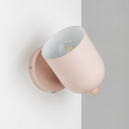 Brilagi - Applique murale orientable GALLION 1xE27/15W/230V rose