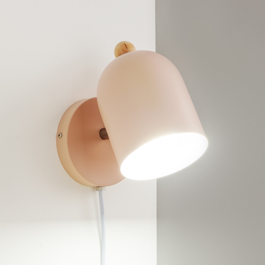 Brilagi - Applique murale orientable GALLION 1xE27/15W/230V rose