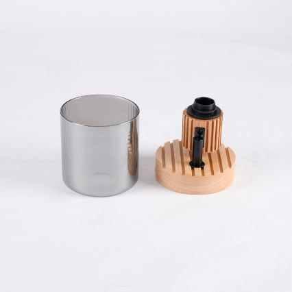 Brilagi - Applique murale orientable HYGGE 1xE14/15W/230V hévéa/fumé