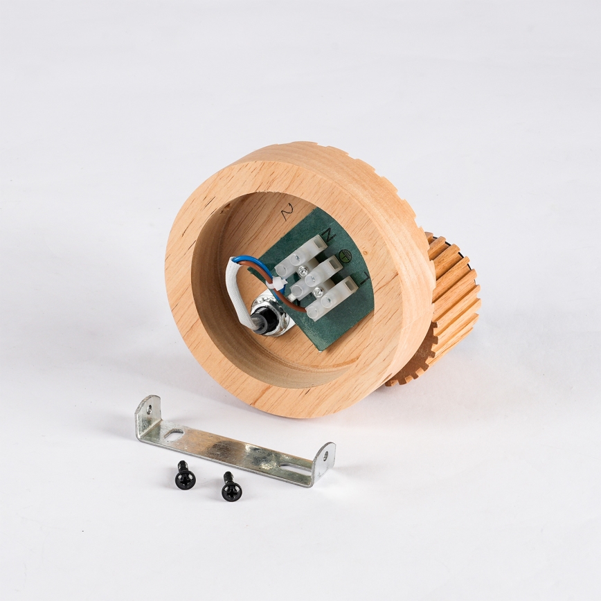 Brilagi - Applique murale orientable HYGGE 1xE14/15W/230V hévéa/fumé