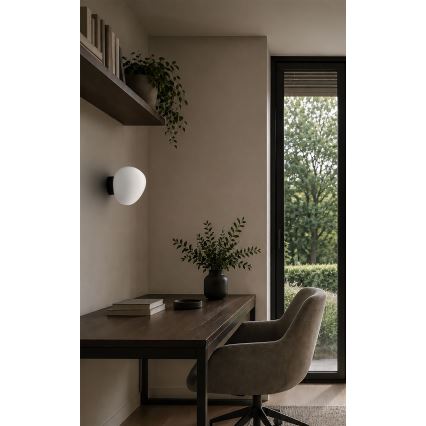 BRILAGI - Applique murale PEBBLES 1xE27/40W/230V Ø 20 cm noire