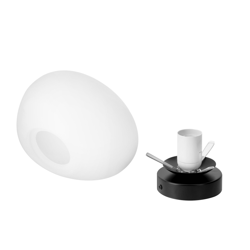 BRILAGI - Applique murale PEBBLES 1xE27/40W/230V Ø 20 cm noire