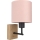 Brilagi - Applique murale pour enfant BOBO WOOD 1xE27/25W/230V chêne/noir/rose
