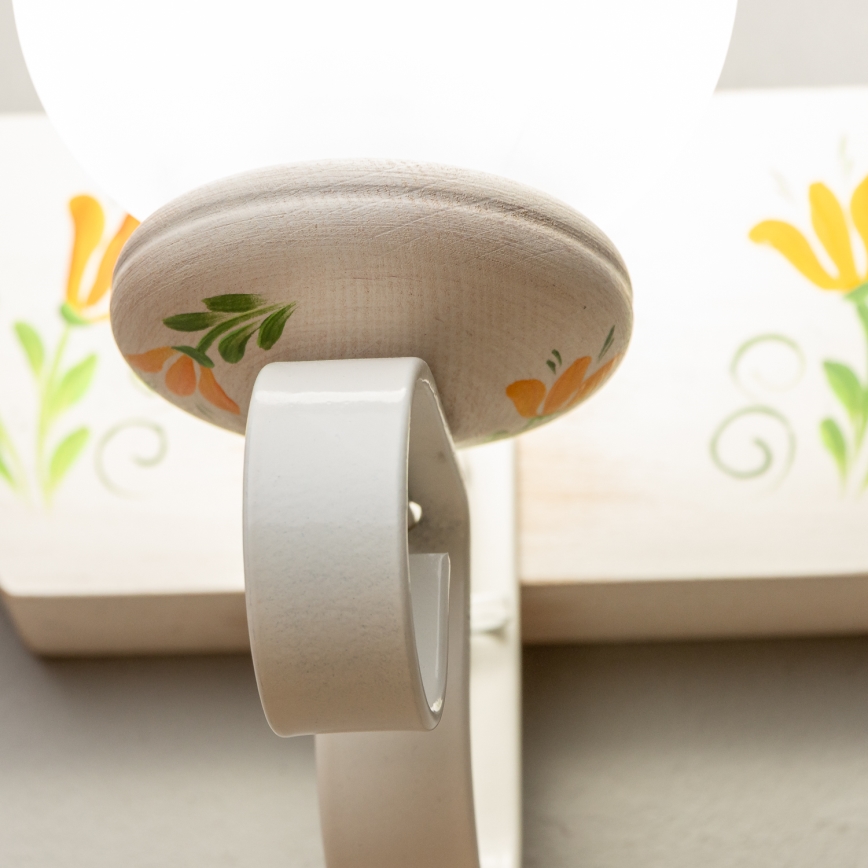 Brilagi - Applique murale QUEEN 1xE14/40W/230V hêtre/crème