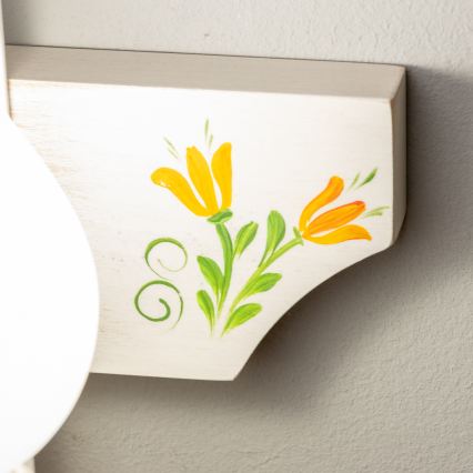 Brilagi - Applique murale QUEEN 1xE14/40W/230V hêtre/crème