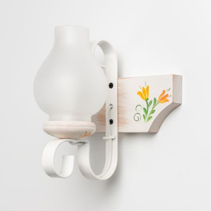 Brilagi - Applique murale QUEEN 1xE14/40W/230V hêtre/crème